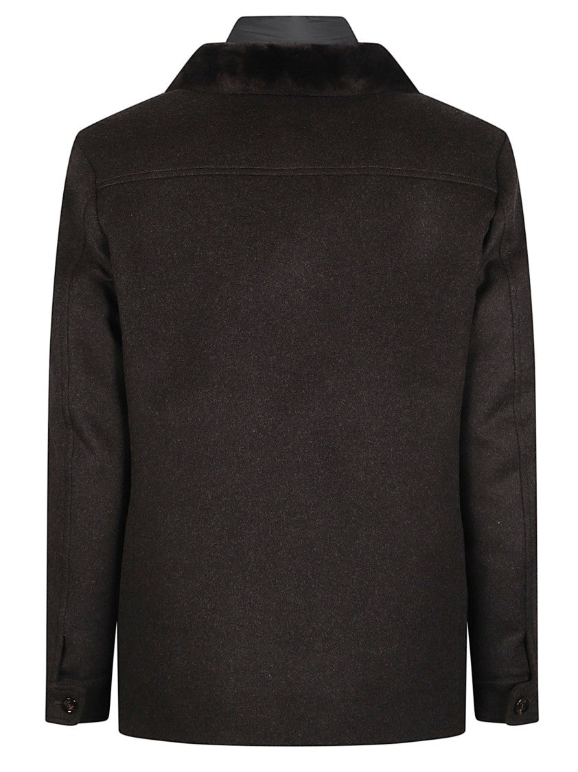 Moorer Teodor-Le Fur-Collar Wool-Cashmere Jacket