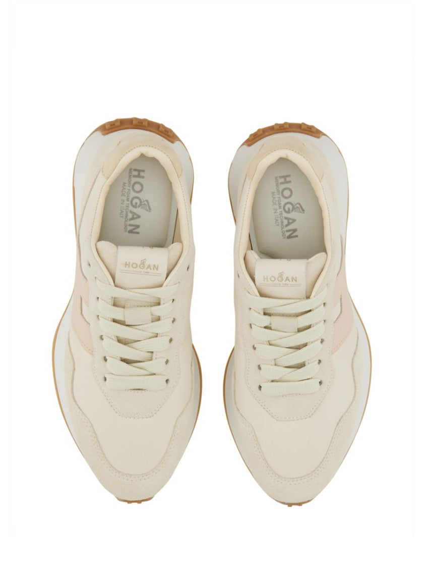 Hogan Textured Leather Sneakers