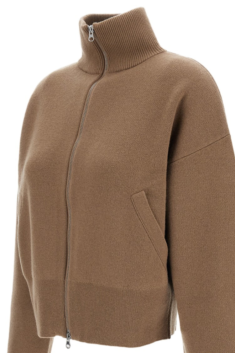 Extreme Cashmere Brown Cashmere N.385 Zip Cardigan