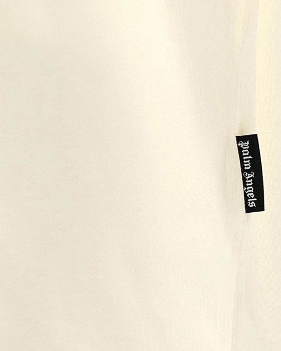 Palm Angels Off White Bold Logo Print Cotton T-Shirt