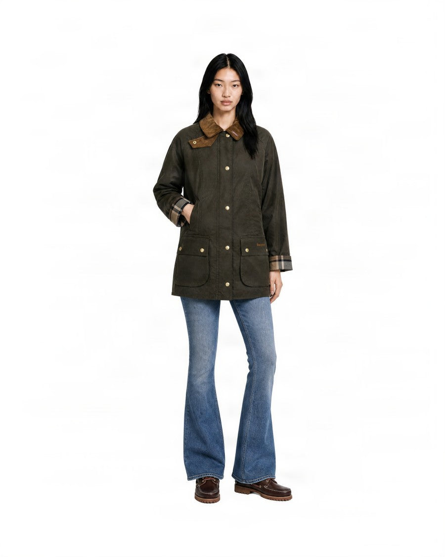 Barbour Waxed Cotton Velvet Collar Jacket