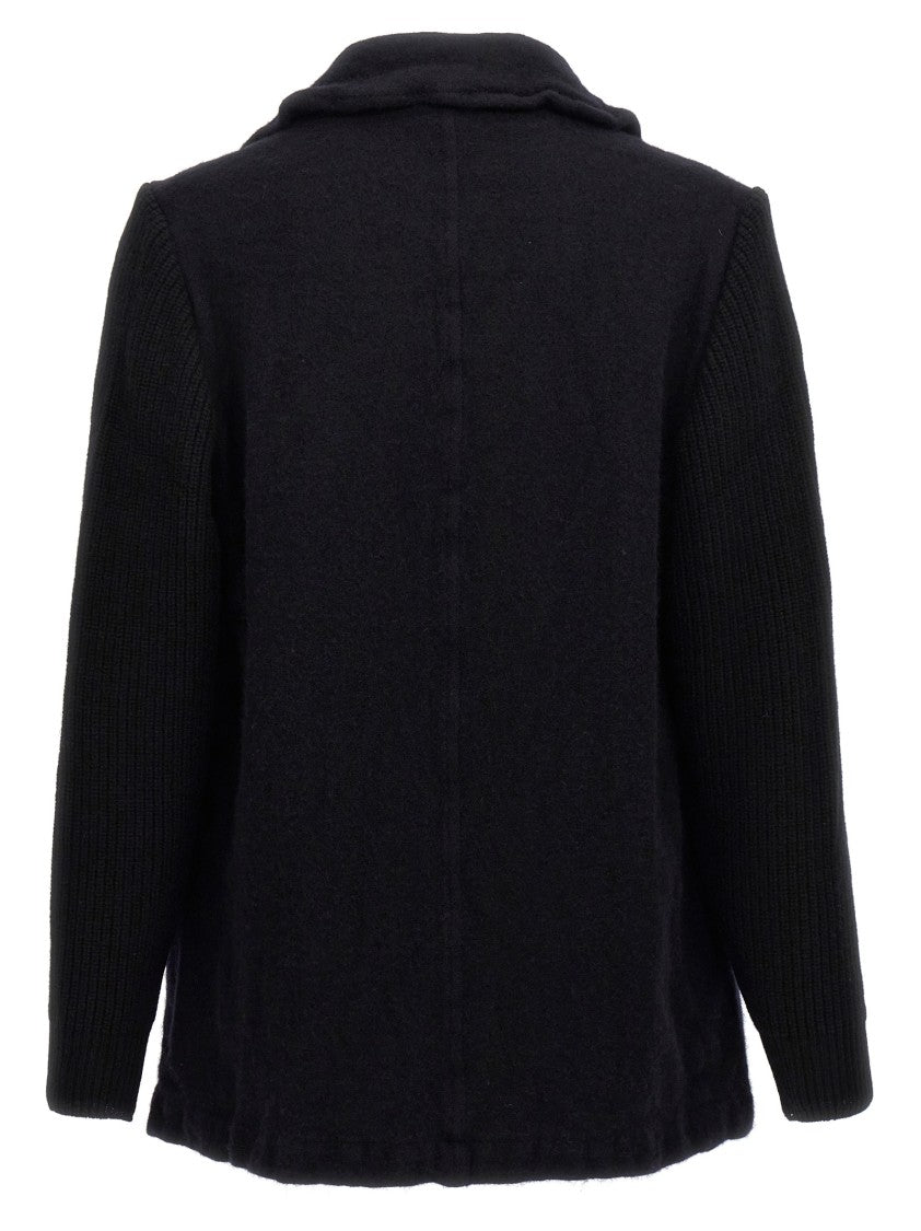 Comme Des Garçons Double-Breasted Wool Coat