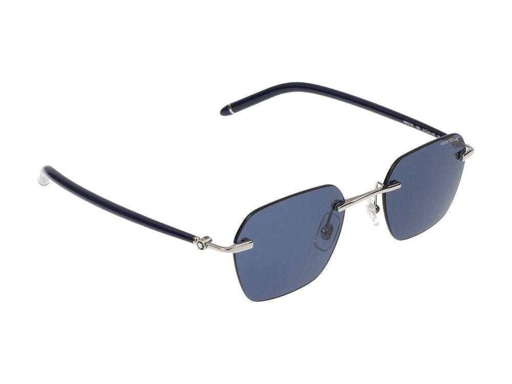 Montblanc Sunglasses Montblanc Mb0270s 003 Silver Blue Blue 51/21/145