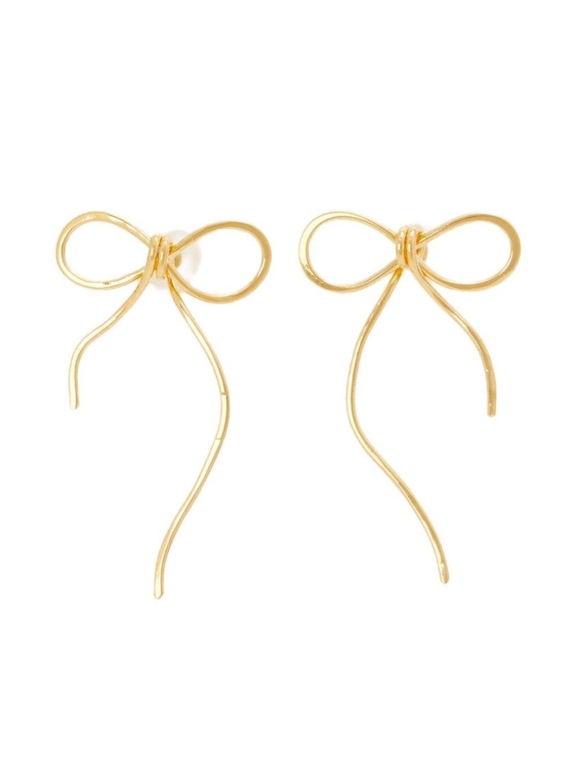 Marni Bijoux Gold Necklace And Bow Earrings Set