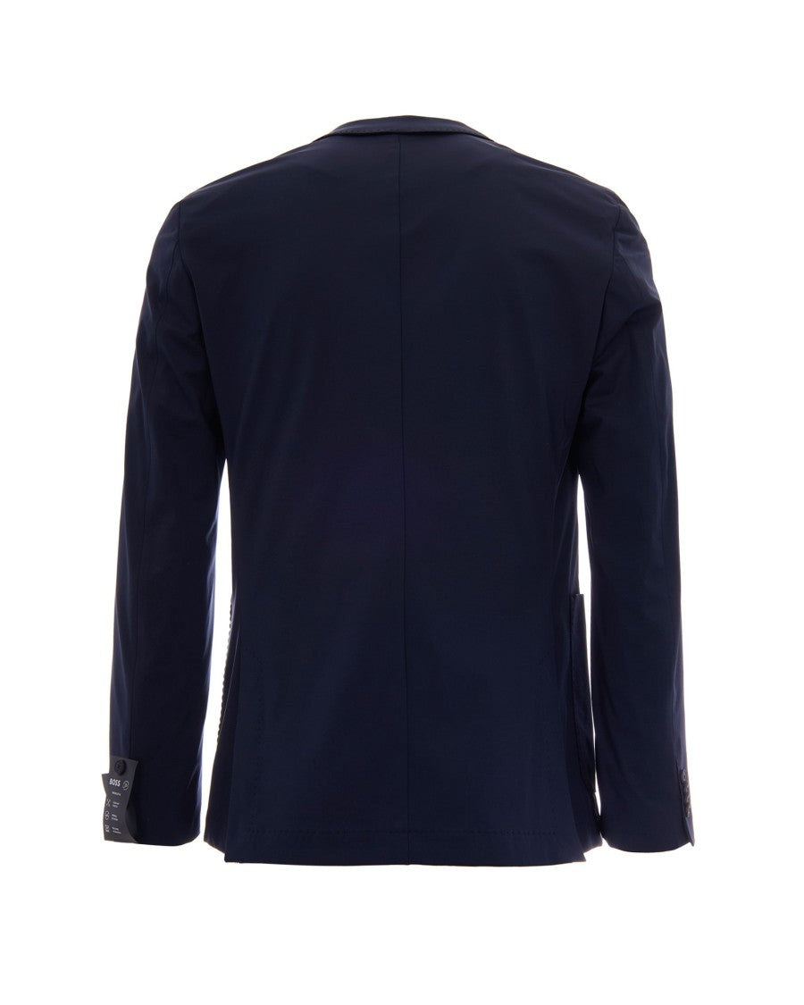 Boss Slim Fit Single-Breasted Jacket In High-Performance Stretch Jersey
