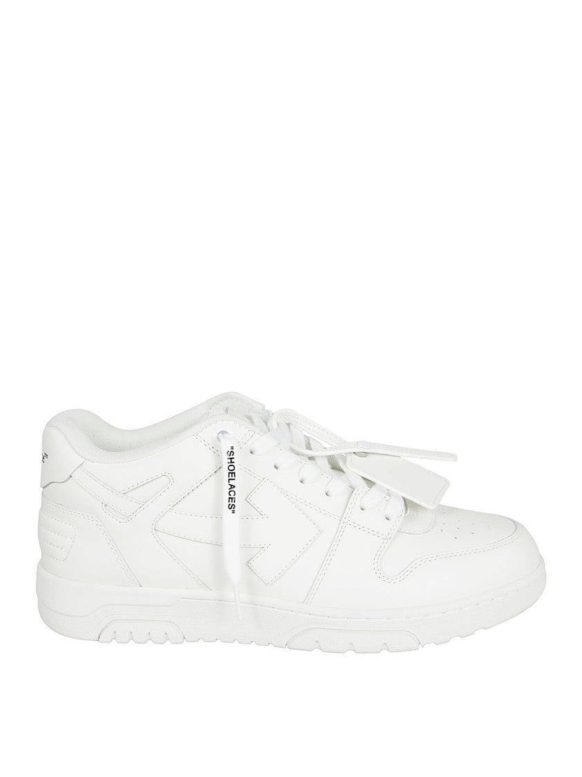 Off-White Low-Top Sneakers With Paneling And Textured Grip