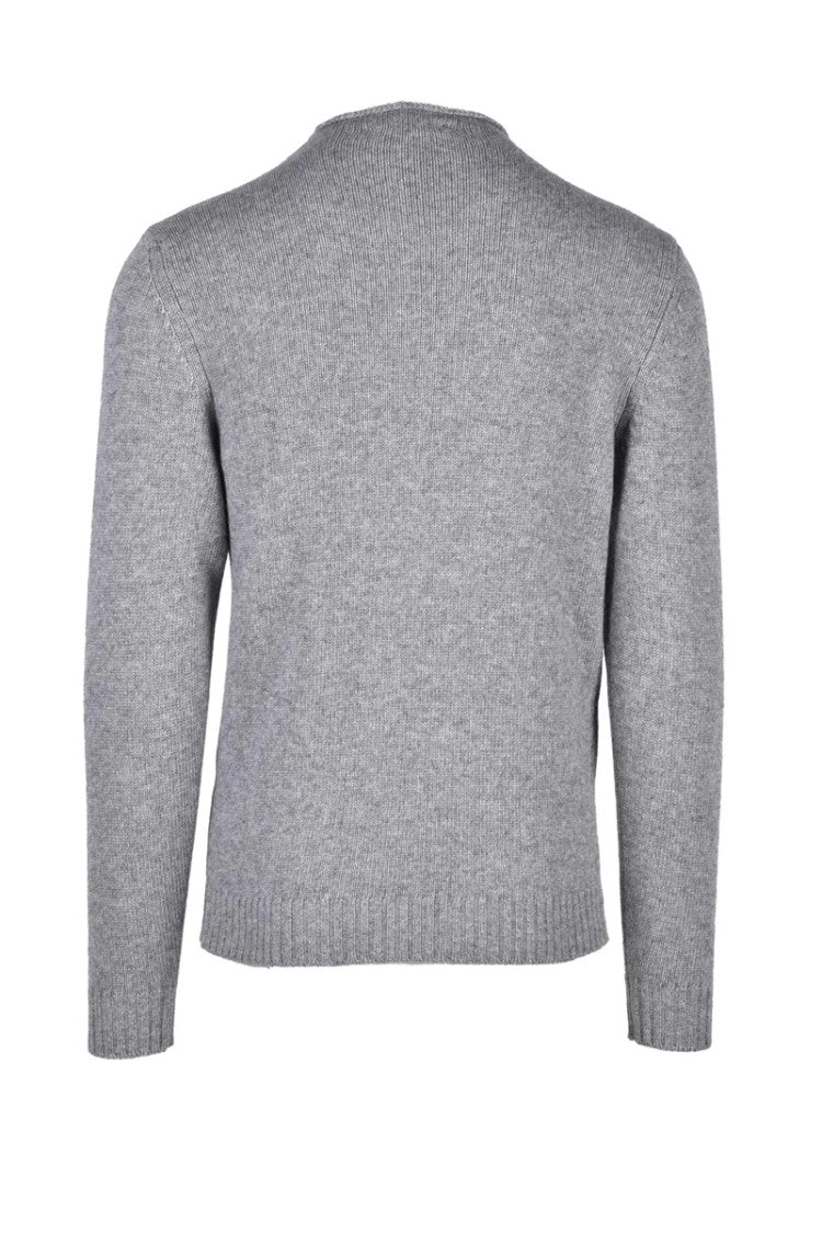 Borgo Del Filo Grey Merino Wool Viscose Polyamide Cashmere Sweater