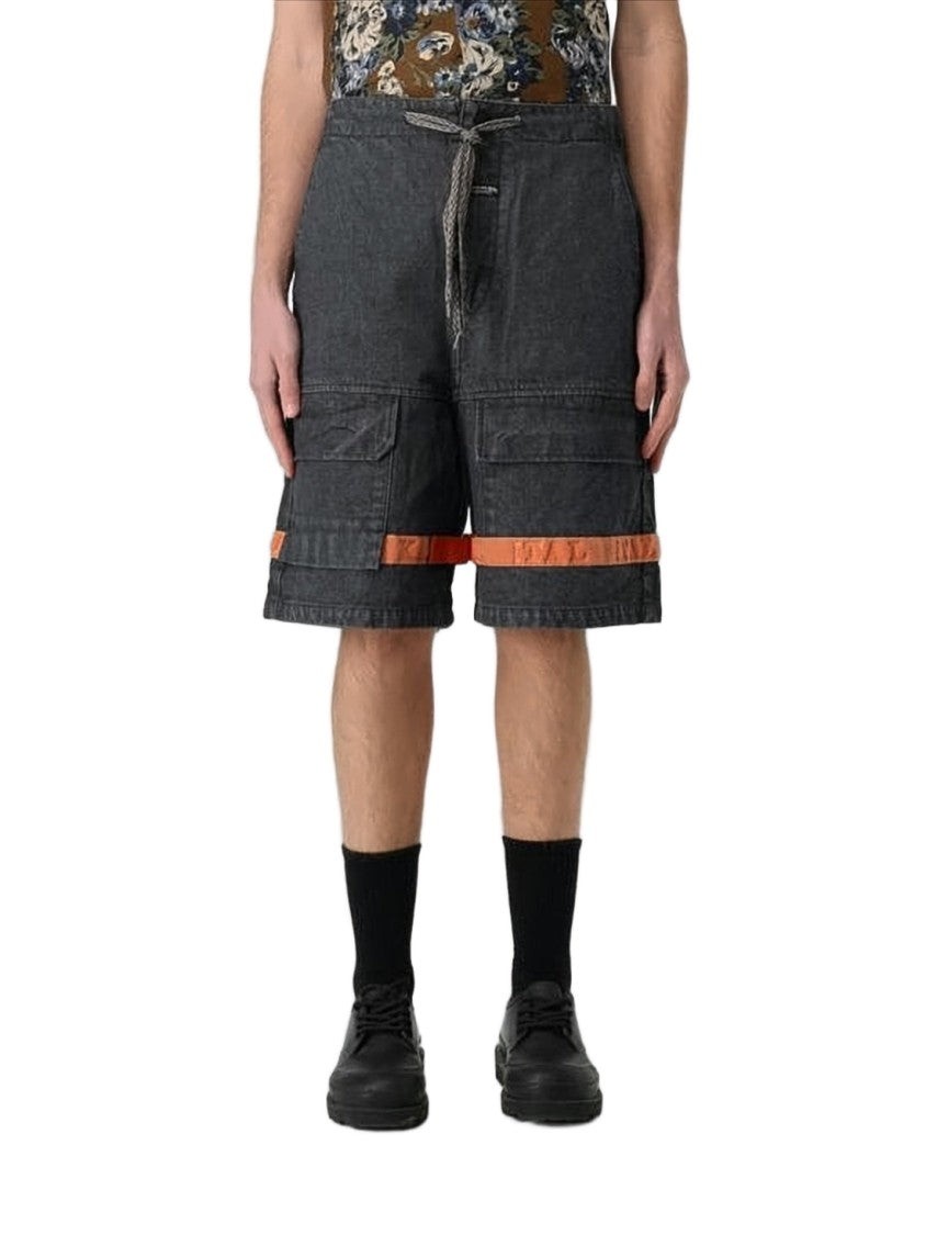 Kapital Relaxed-Fit Drawstring Shorts With Patch Pockets