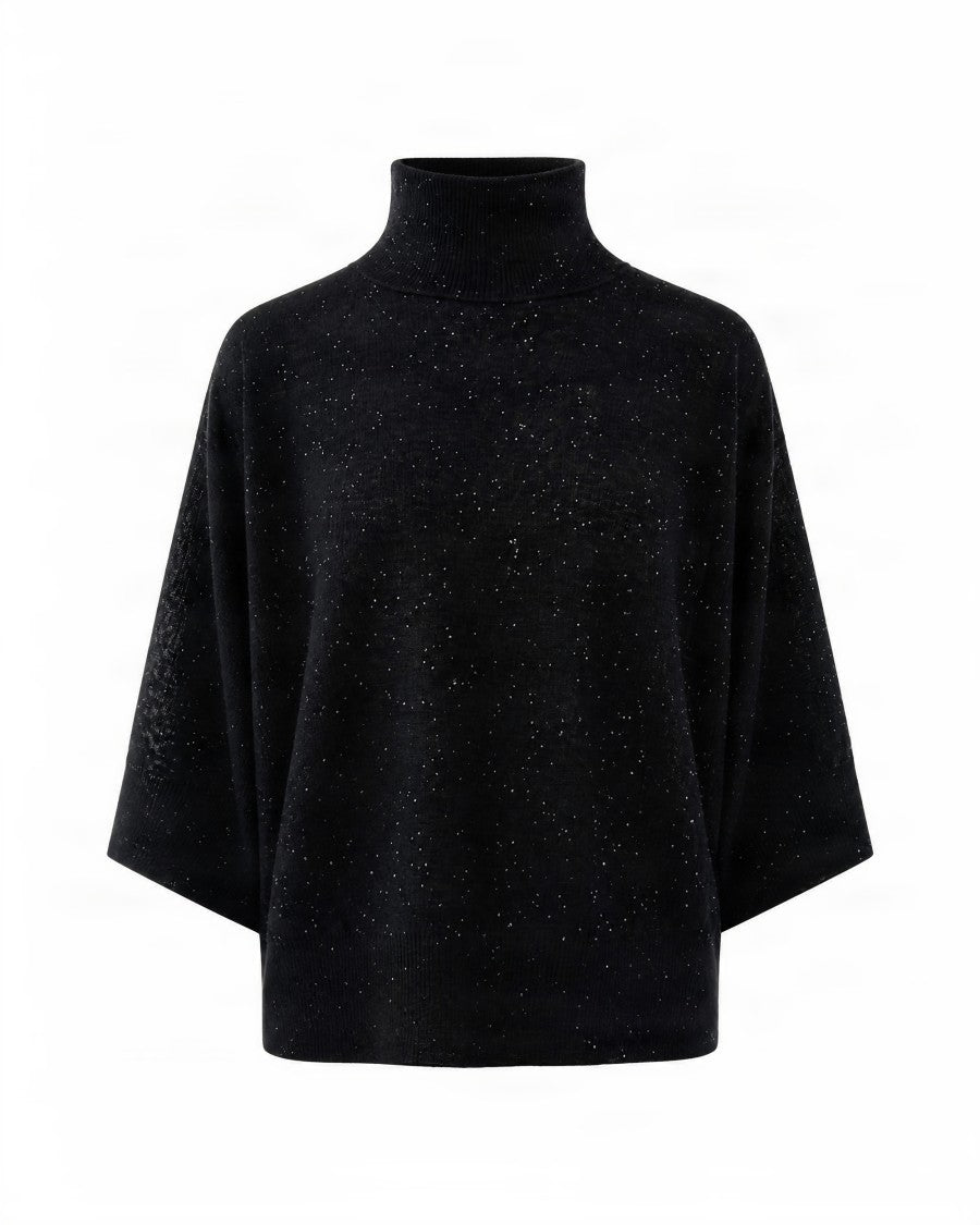 Fabiana Filippi Relaxed Fit High Turtleneck Wool Sweater