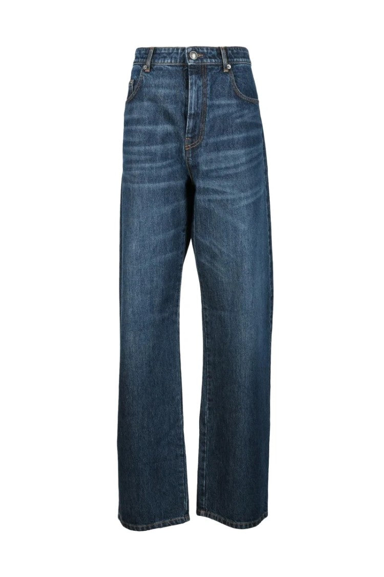 Sportmax Blue Cotton Jeans