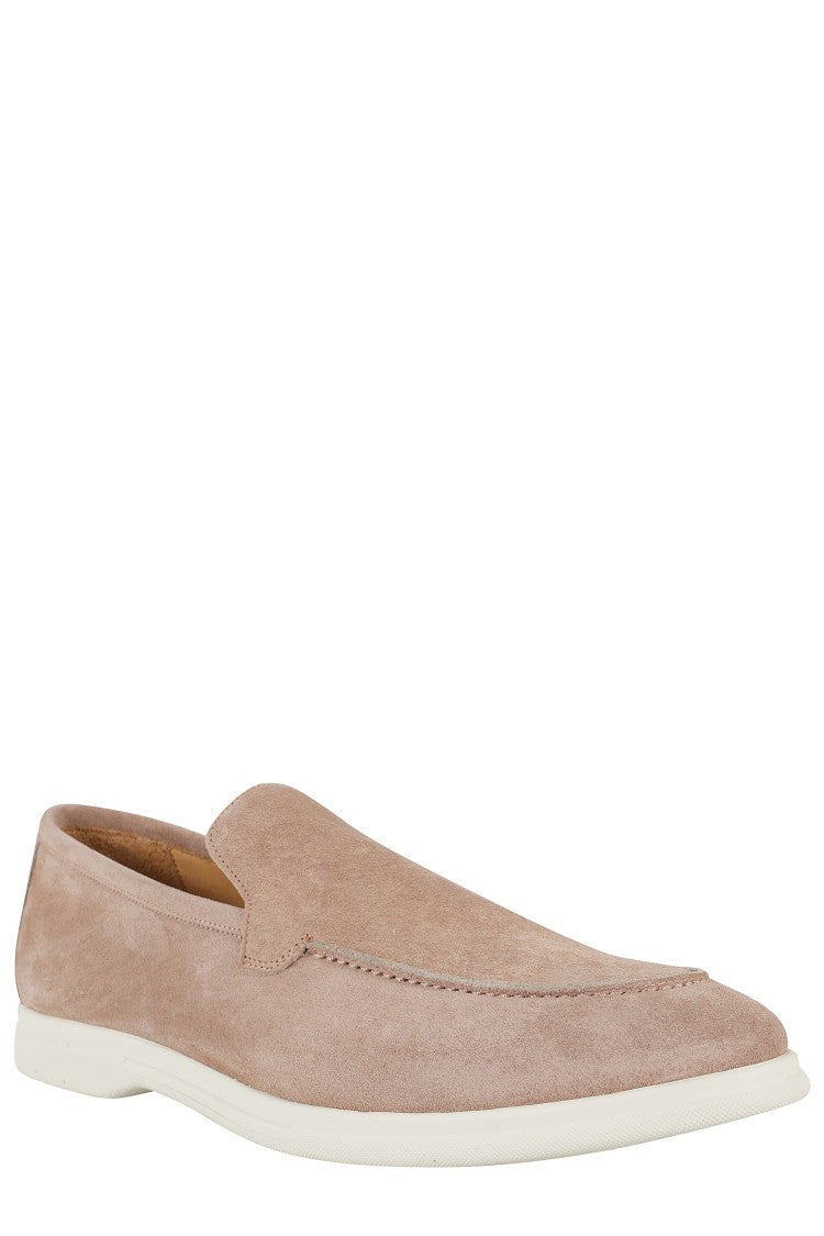 Tagliatore Taupe Suede Moccasin