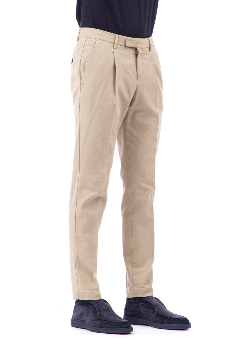 Pt Torino Micro-Structure Cotton-Lyocell Master Fit 1 Pence Trousers