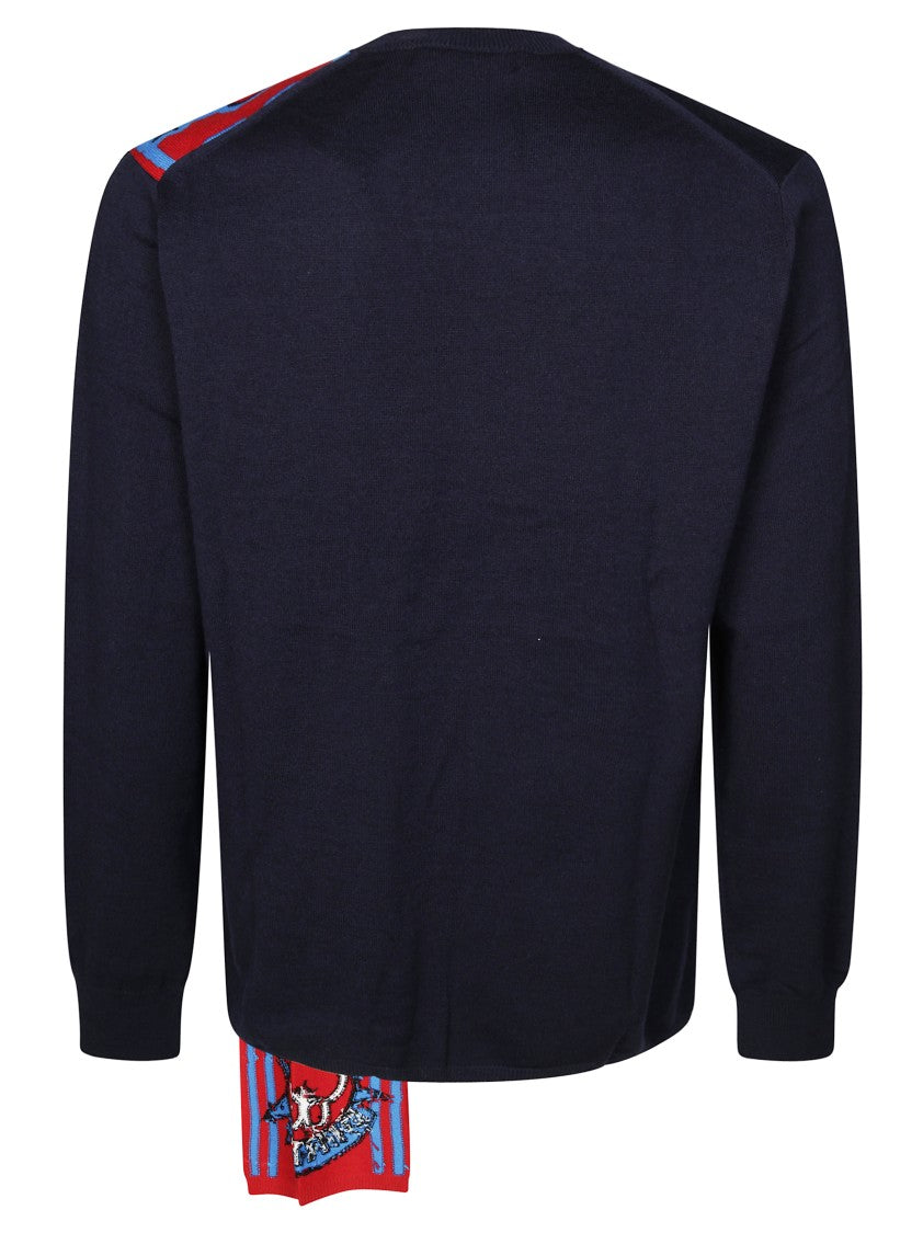 Comme Des Garçons Graphic Knit Sweater