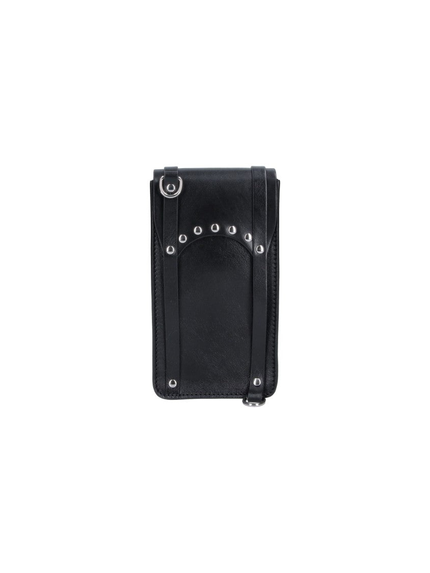 Vivienne Westwood Black Structured Rectangular Flap Bag