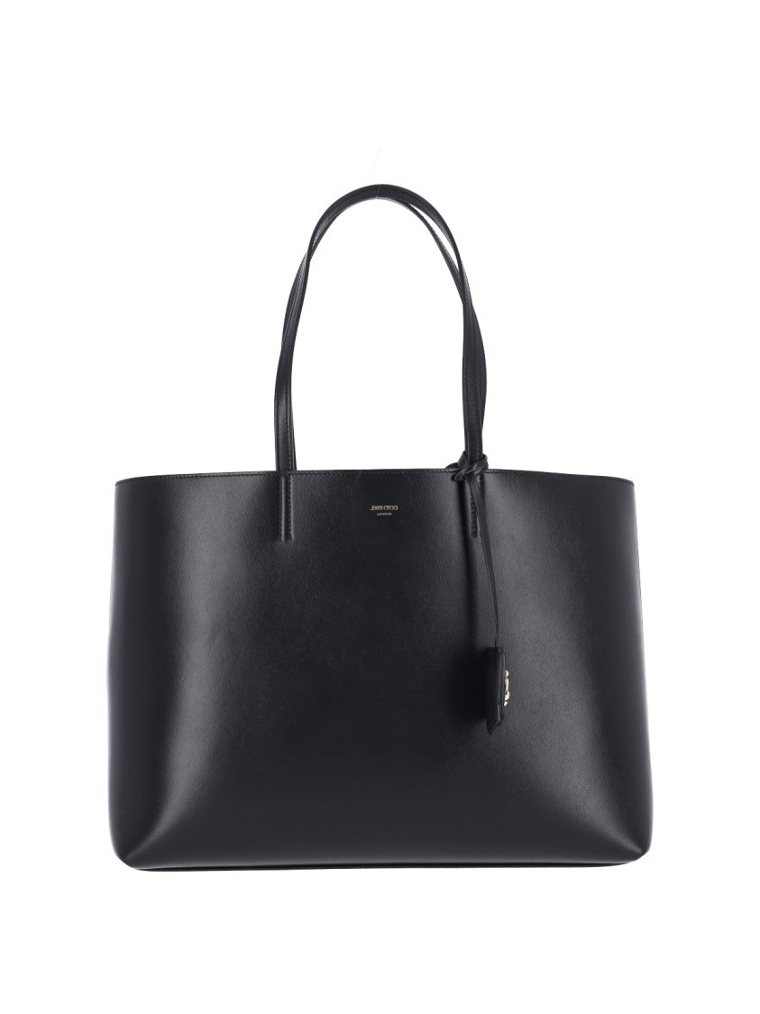 Jimmy Choo Black Nine2five East West Calfskin Tote Bag