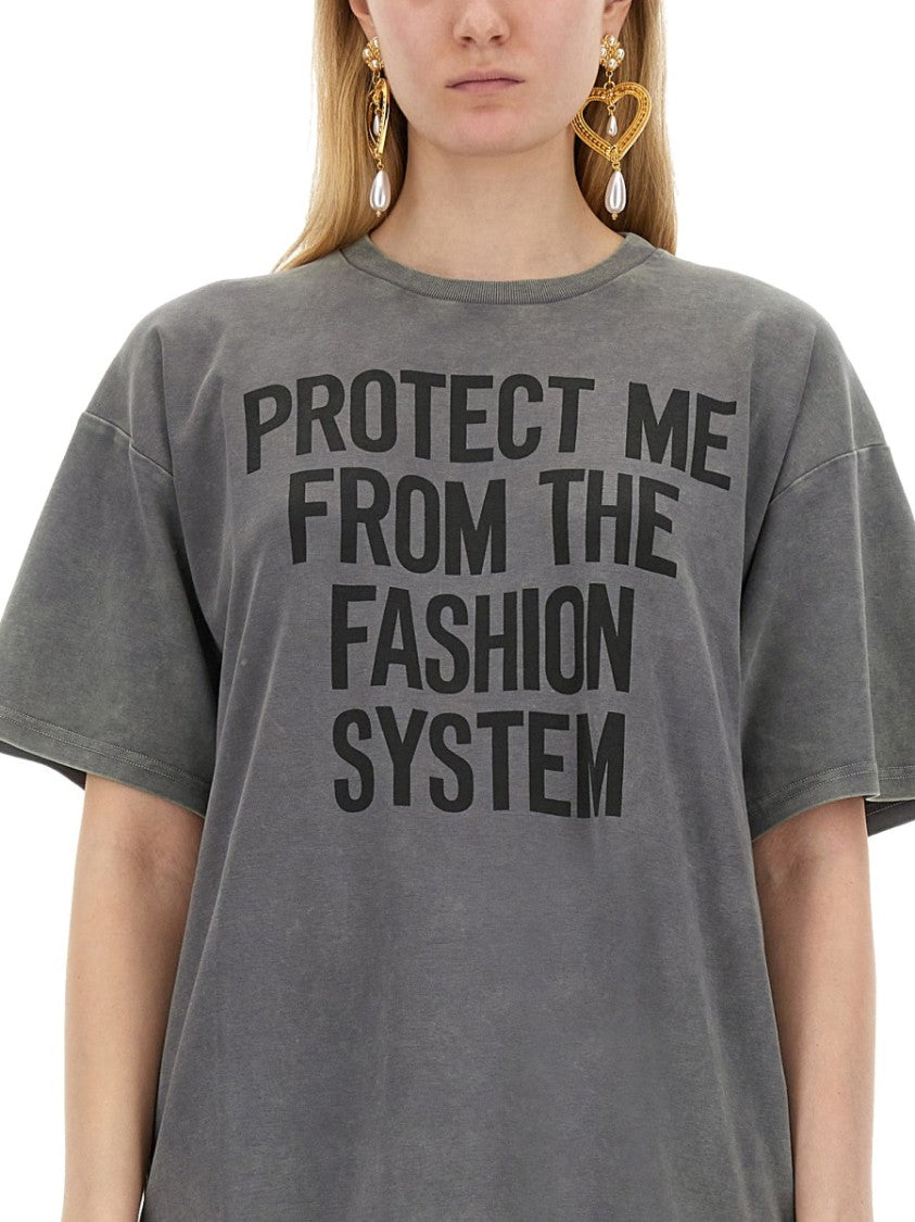 Moschino Grey Oversized T-Shirt