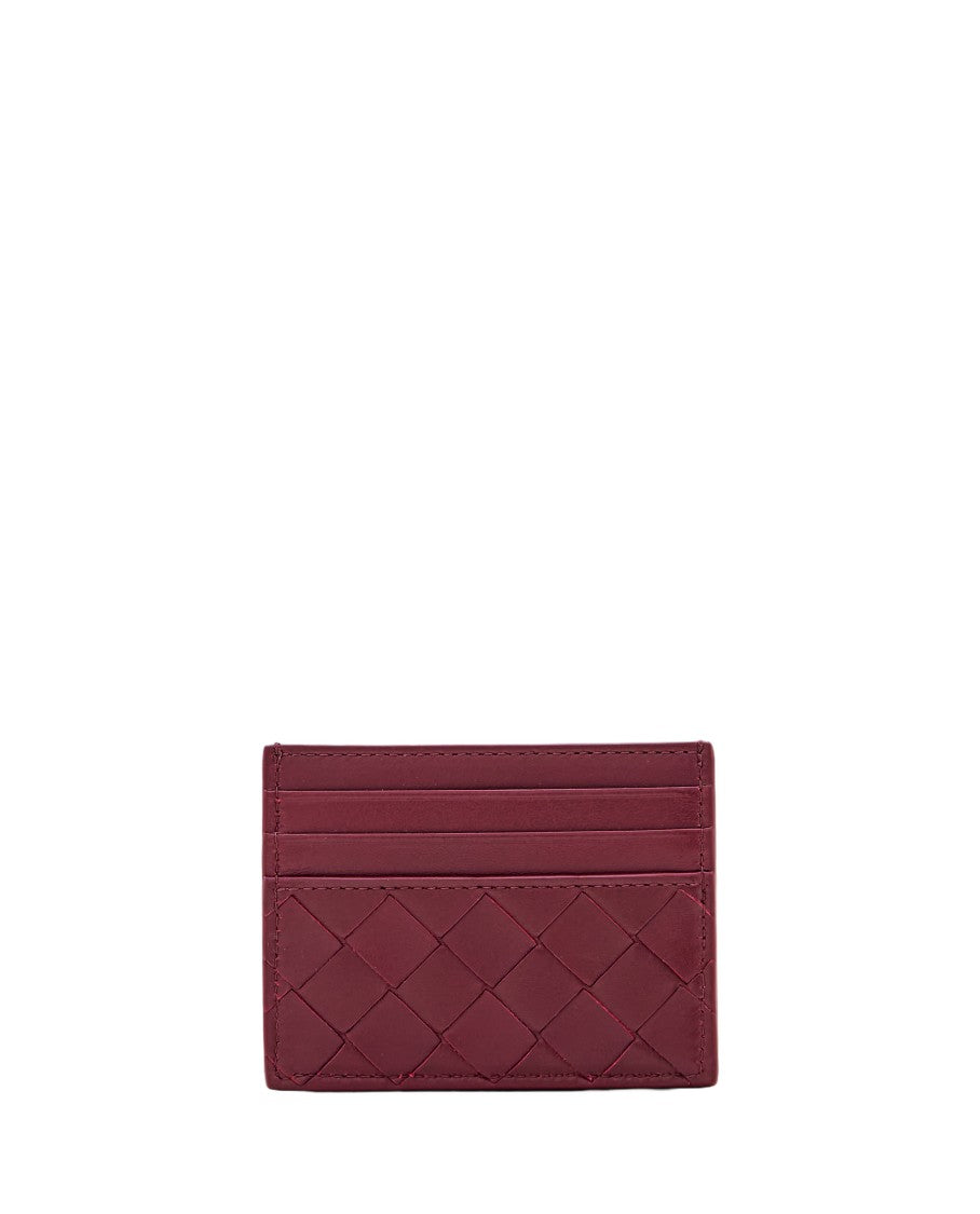 Bottega Veneta Textured Woven Leather Card Holder