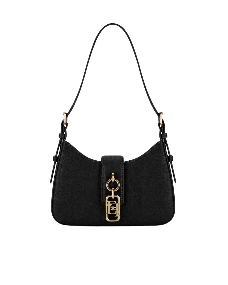 Elisabetta Franchi Black Bag With Charm