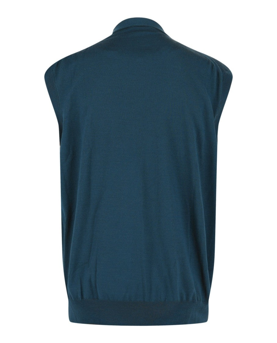 Brioni Wool Button Front Vest