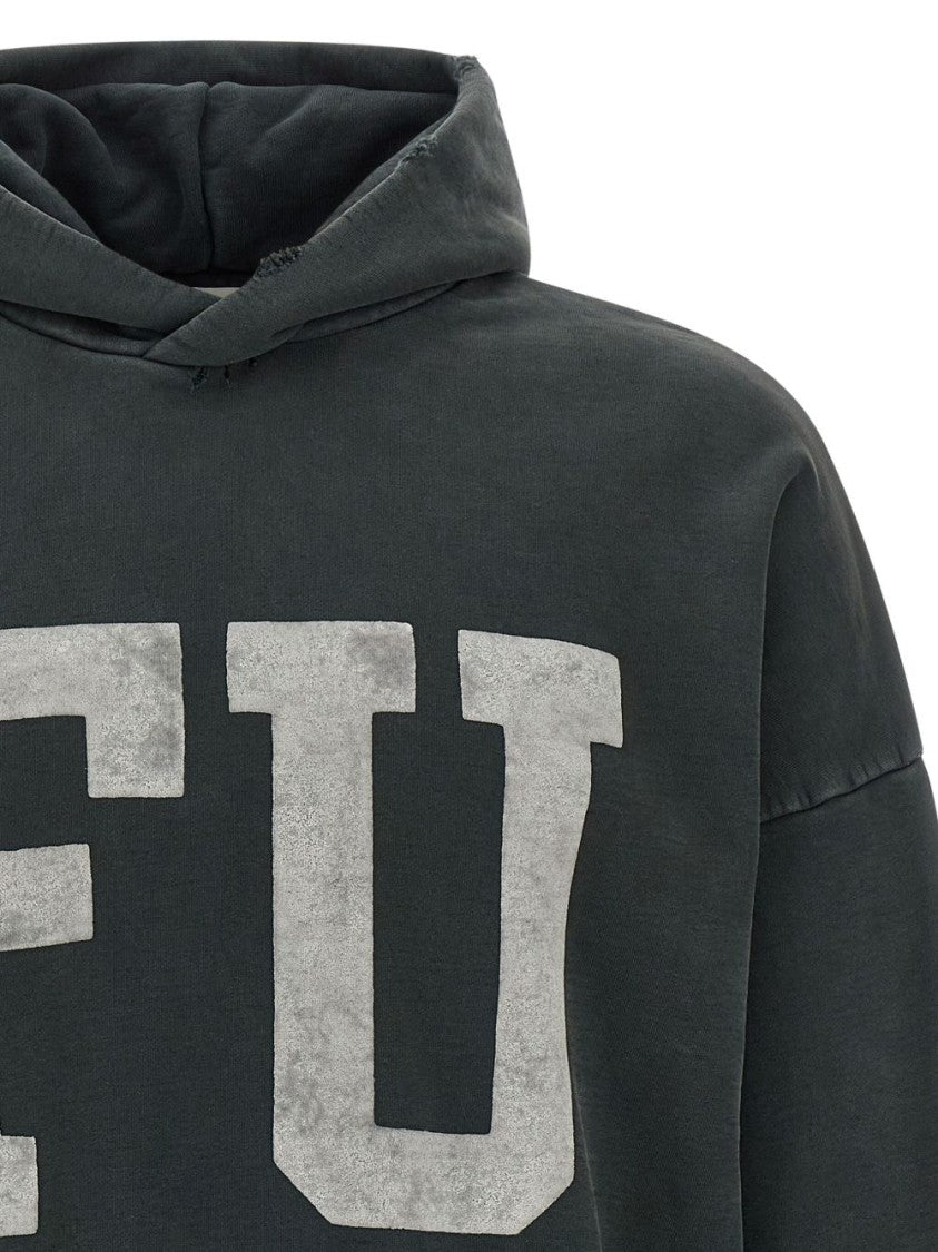 Fear Of God Relaxed Fit Black Hoodie