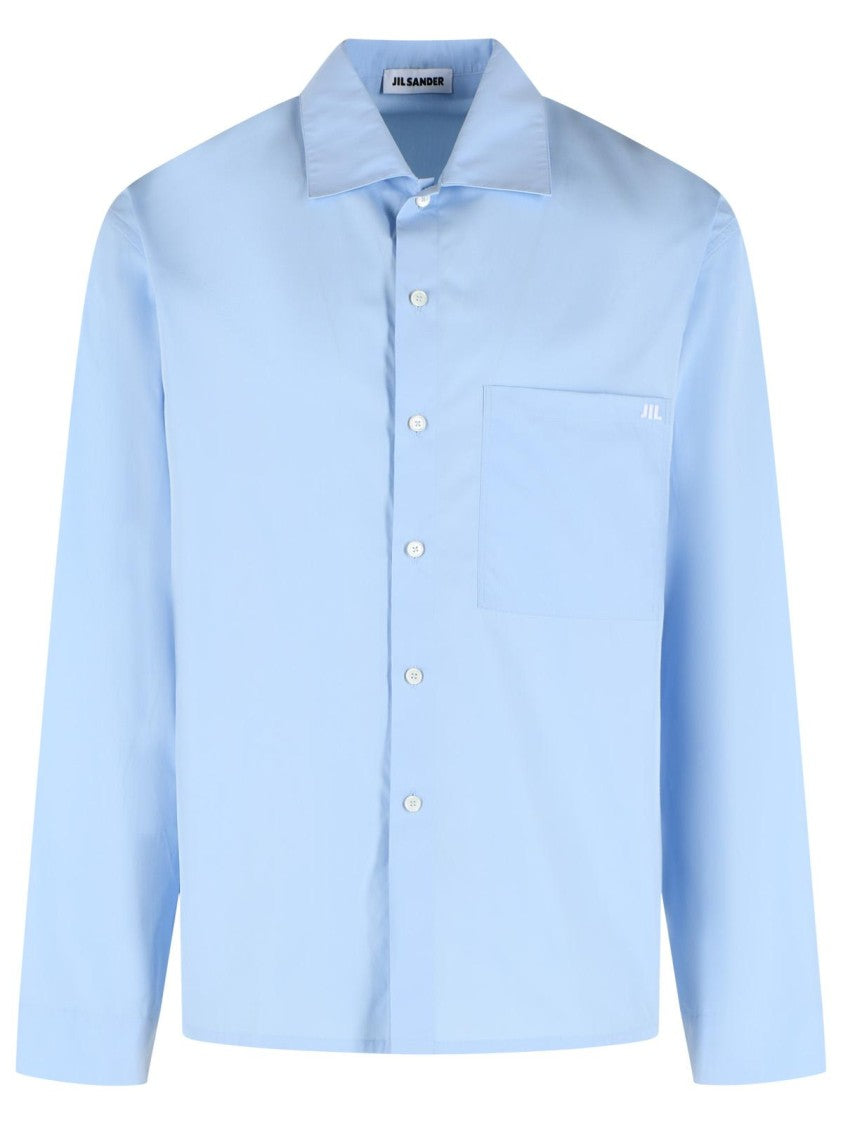 Jil Sander Light Blue Cotton Shirt