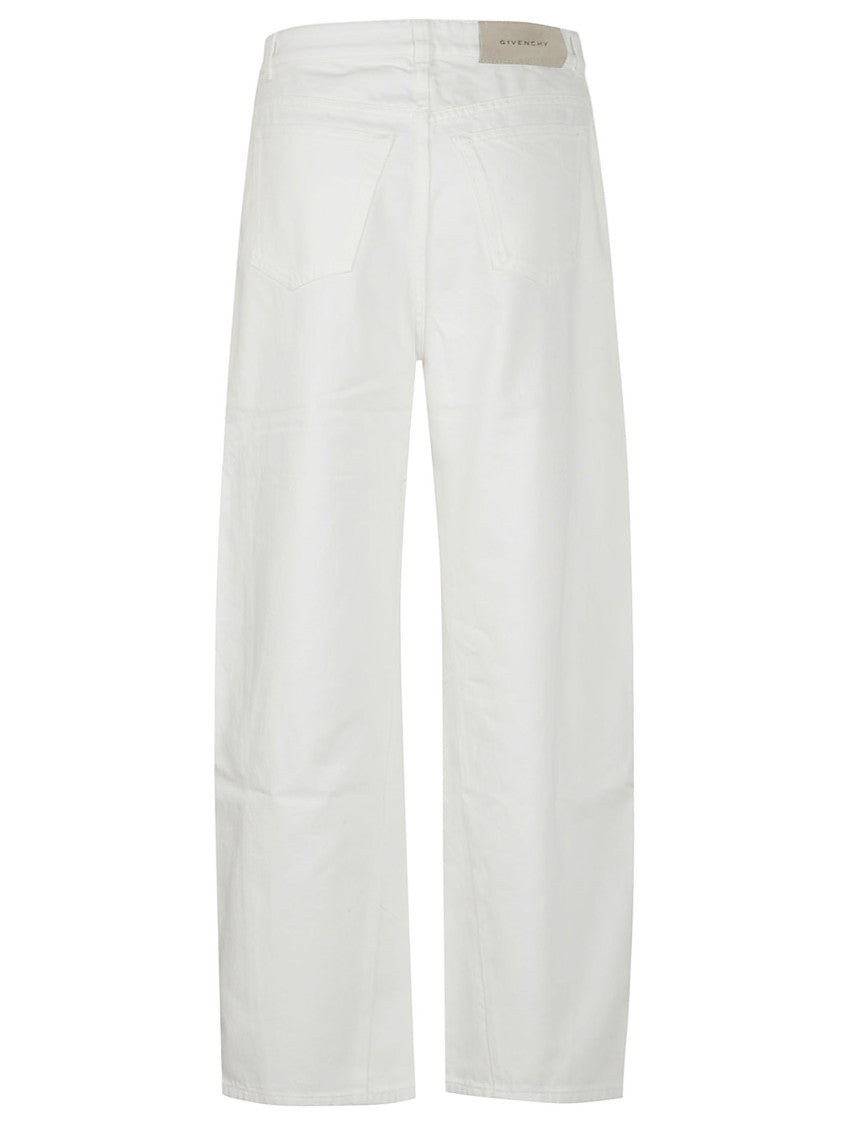 Givenchy High-Waisted Denim Jeans With Engraved Button