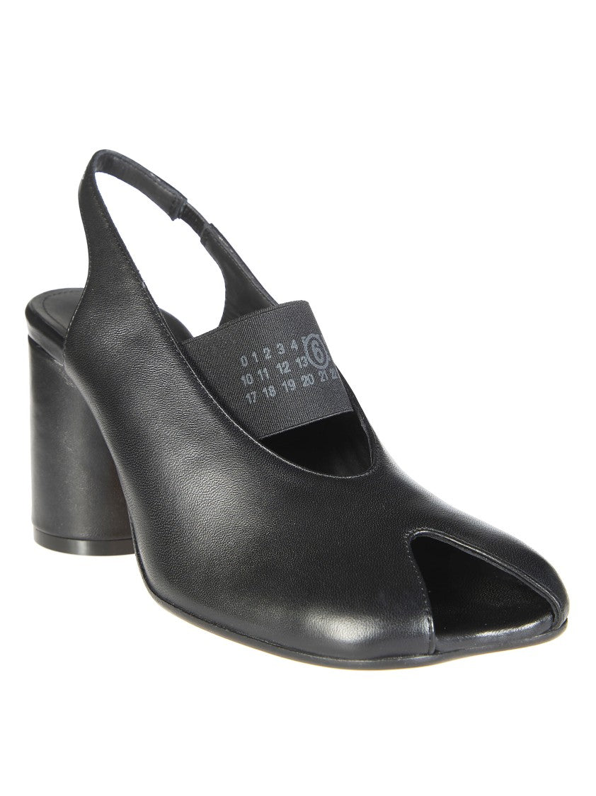 Mm6 By Maison Margiela Split Toe Block Heel Slingback Sandals