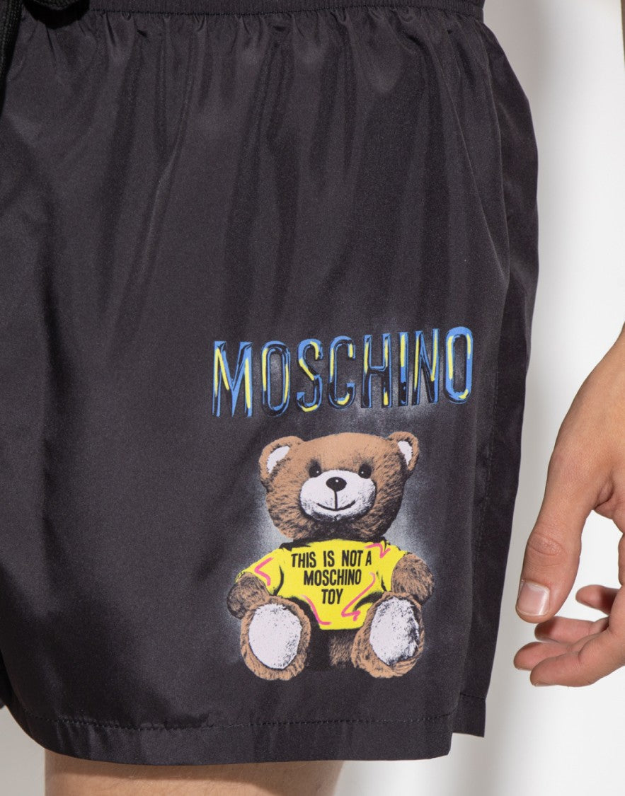 Moschino Teddy Bear Logo Swim Shorts