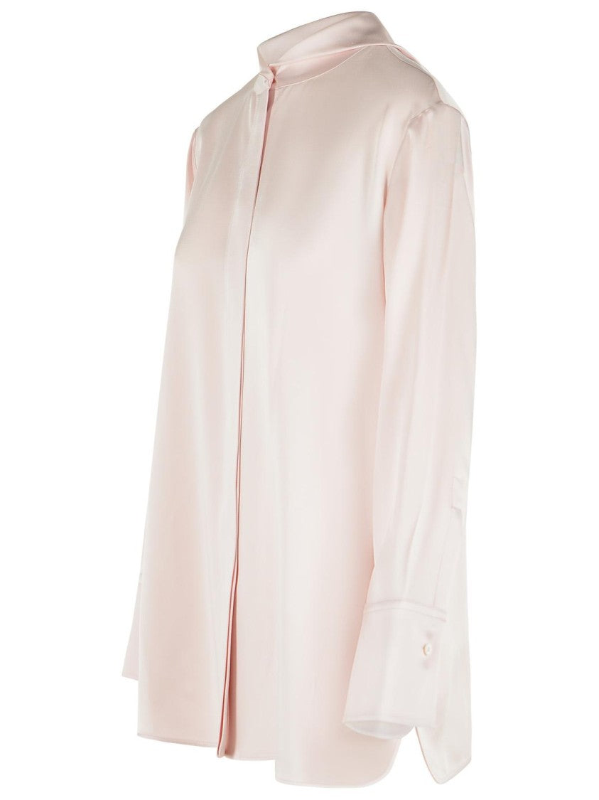 Jil Sander 'Fiocco' Pink Acetate And Viscose Shirt