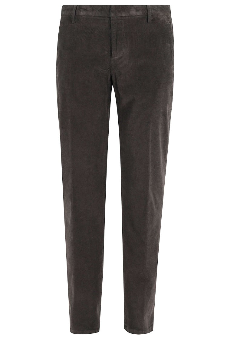 Dondup Ribbed Dark Brown Pants