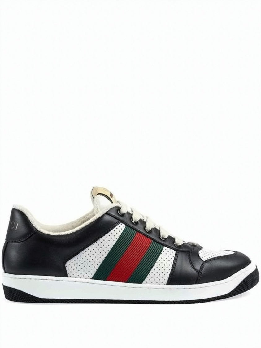 Gucci Low-Top Sneakers With Iconic Webbing