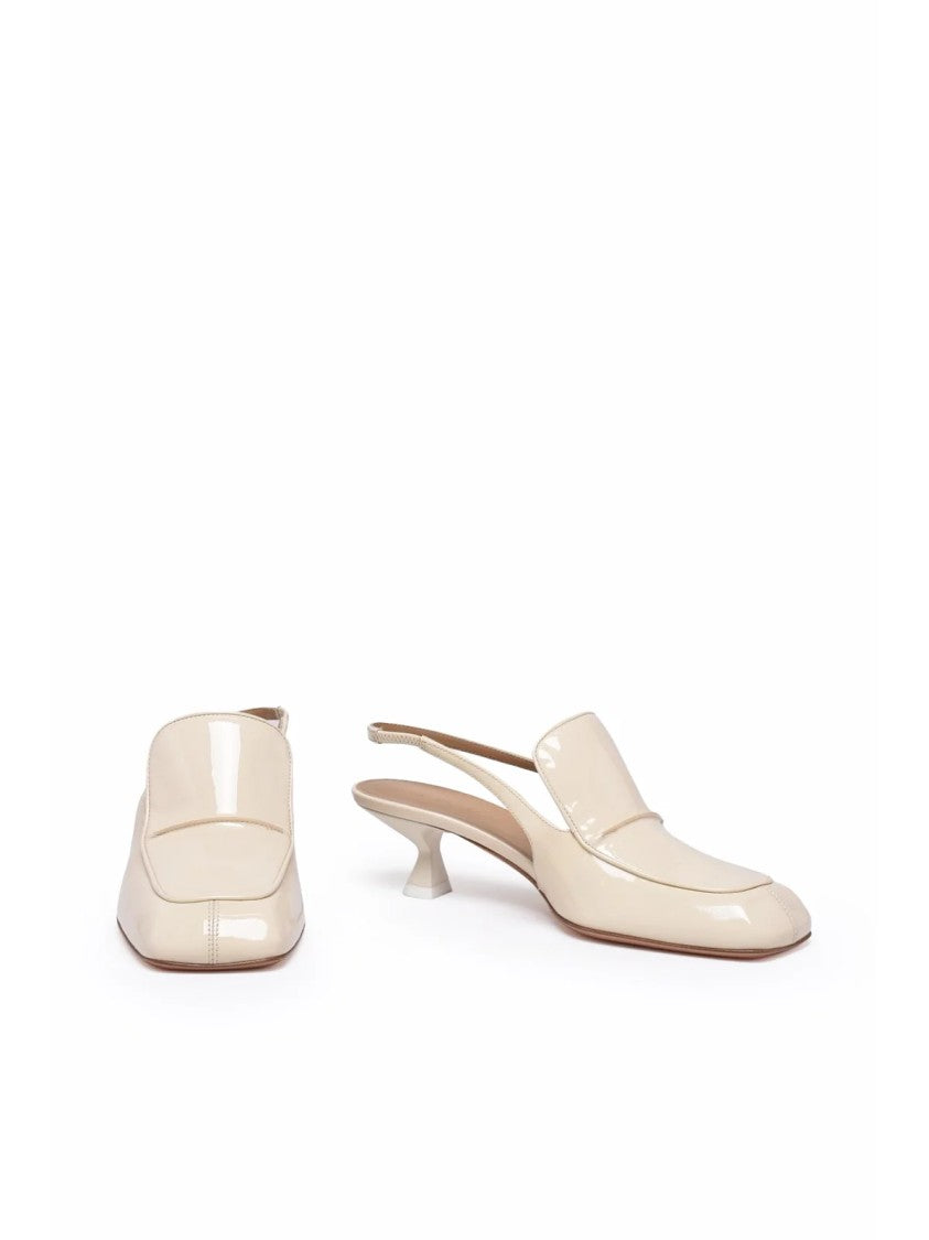 Sportmax White Patent Leather Pevera Chanel Pumps