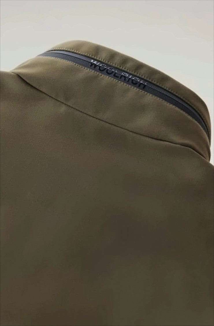 Woolrich Green Jacket With Detachable Hood