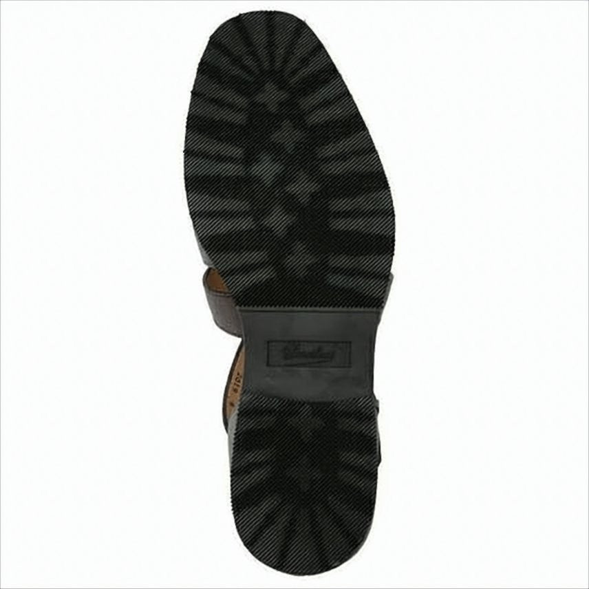 Paraboot Structured Leather Sandals With Adjustable Buckle