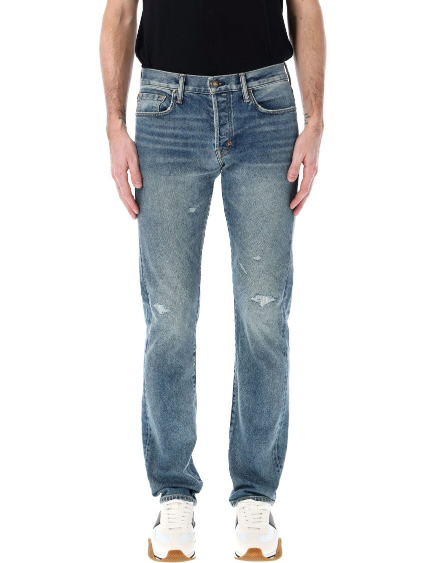 Tom Ford Straight Fit Denim Rid And Repaired