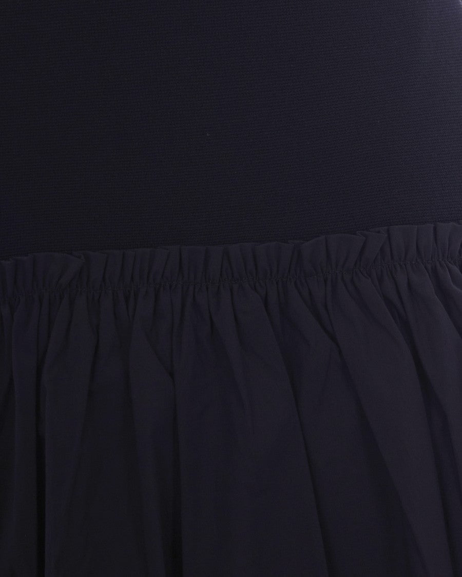 Liu Jo Long Dress With Side Cut-Outs And Smocked Waistband