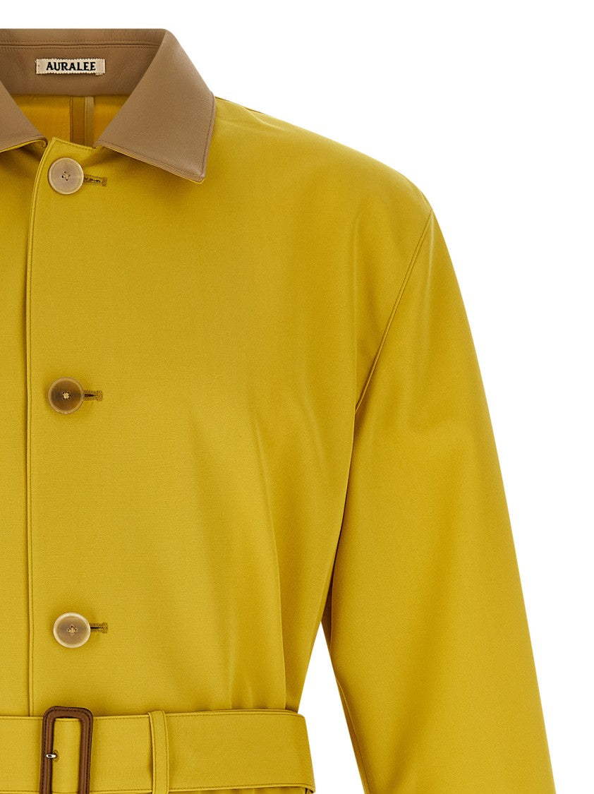 Auralee Wool Max Canvas' Coat