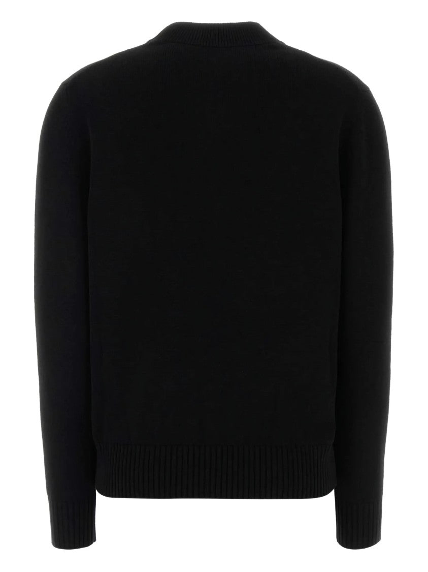 Givenchy Small Crew Neck Minimalist Black Sweater