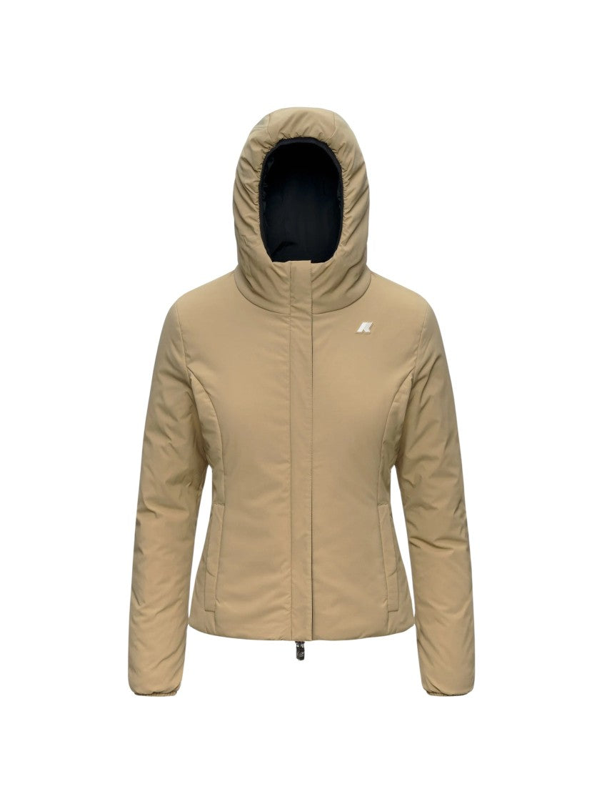 K-Way Reversible Short Jacket With Waterproof Layer And Insulation