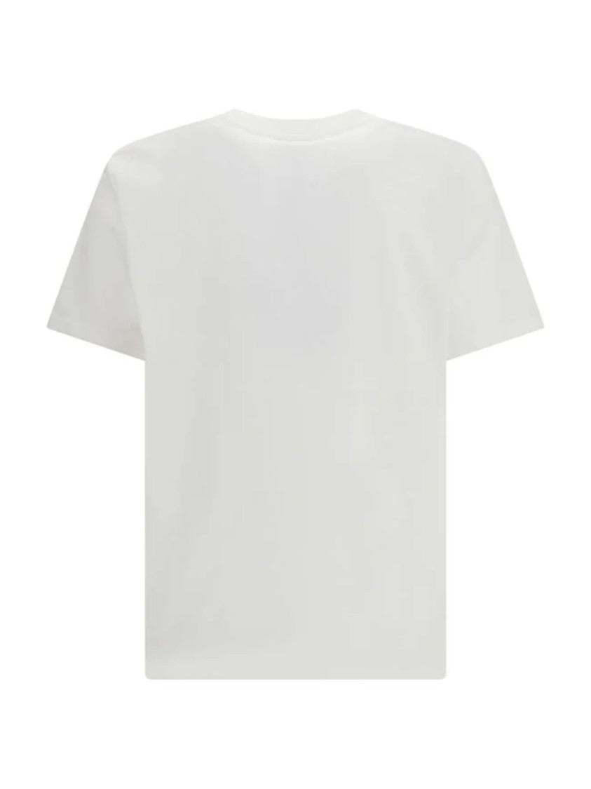 Balmain White Minimalist Script Logo T-Shirt