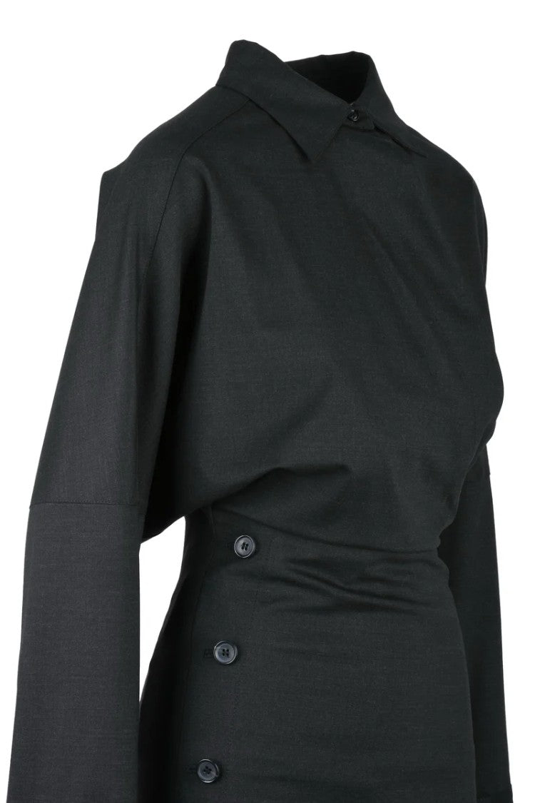 Philosophy Di Lorenzo Serafini Fitted Dress - Grey