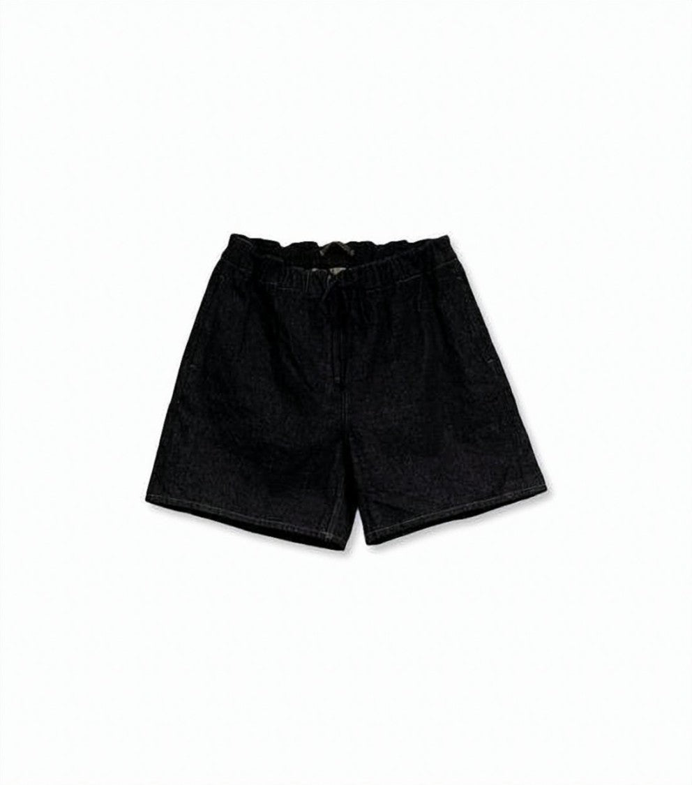 Nigel Cabourn Relaxed Fit Black Denim Shorts With Five-Pocket Design