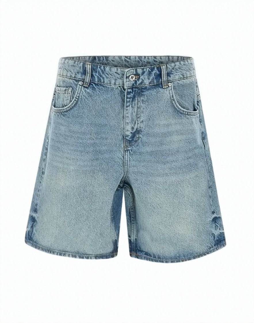 Represent Light Blue Denim Shorts