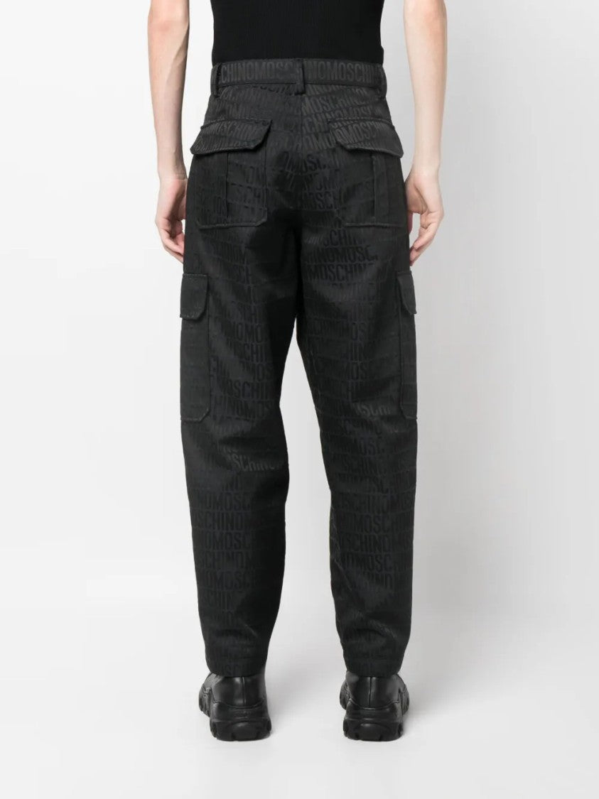 Moschino Straight Leg Tailored Trousers With Classic Fit
