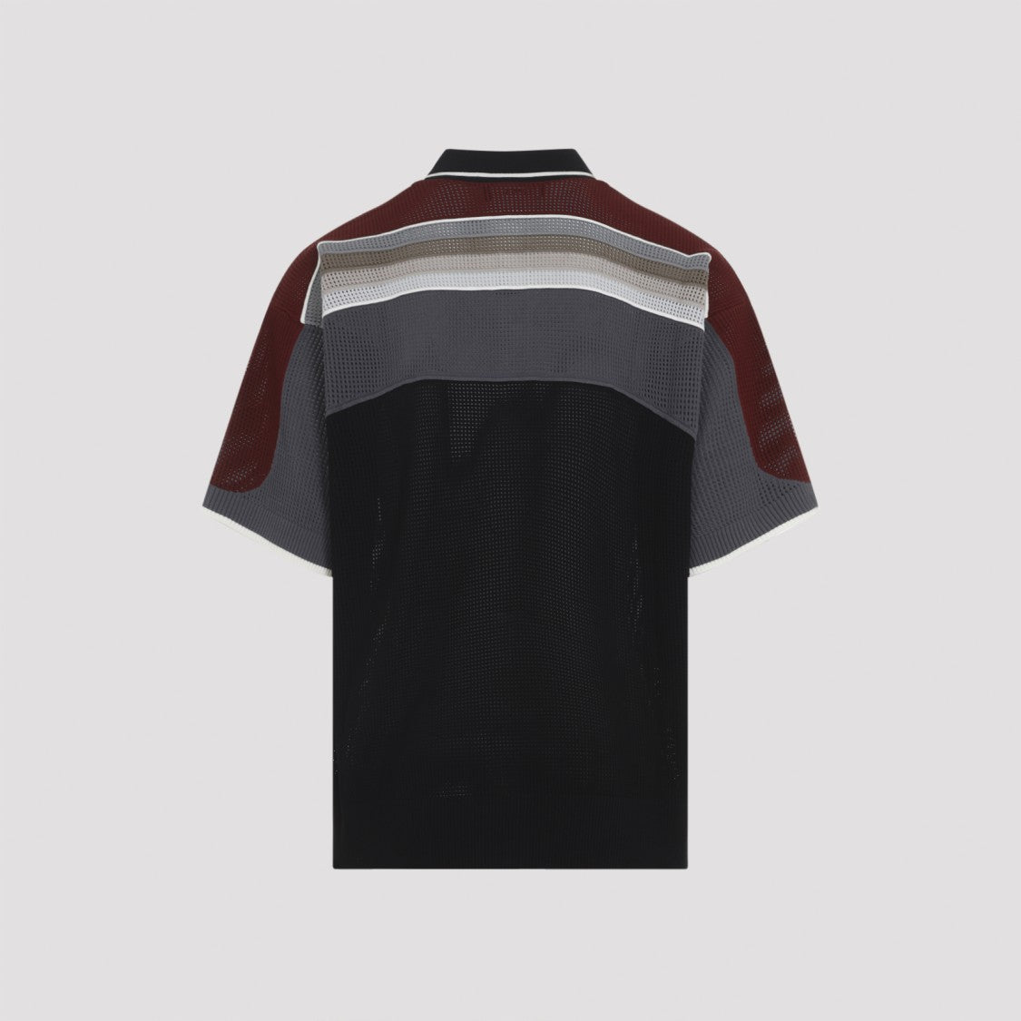 Amiri Color-Block Short-Sleeve Shirt With Button-Down Front
