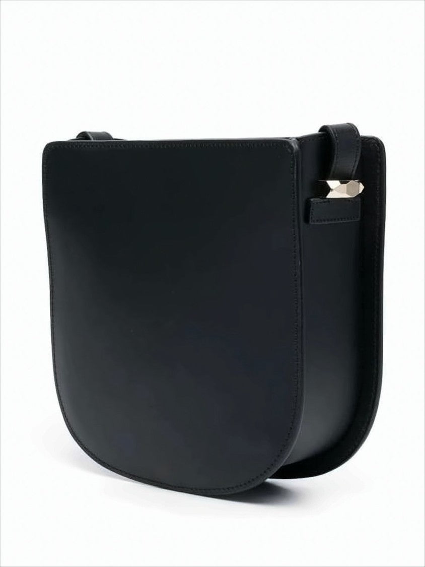 A.P.C. Structured Crossbody Bag With Flap Closure