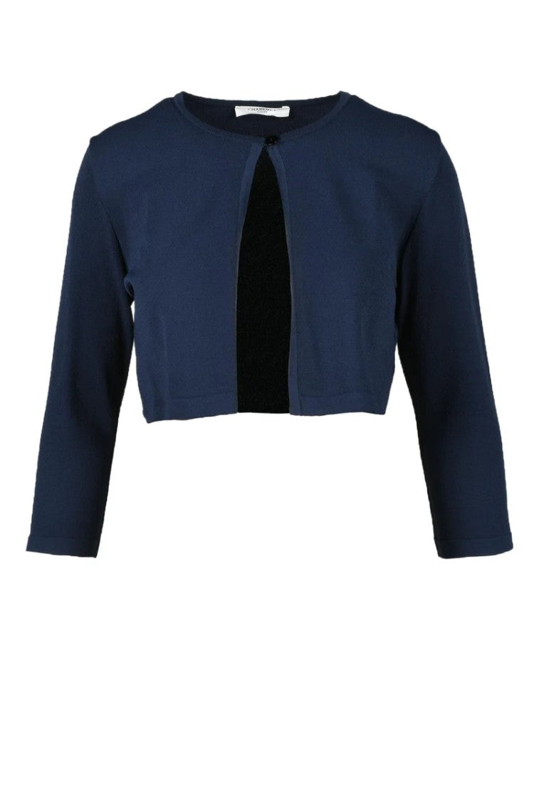 Charlott Cropped Cardigan With Round Neckline