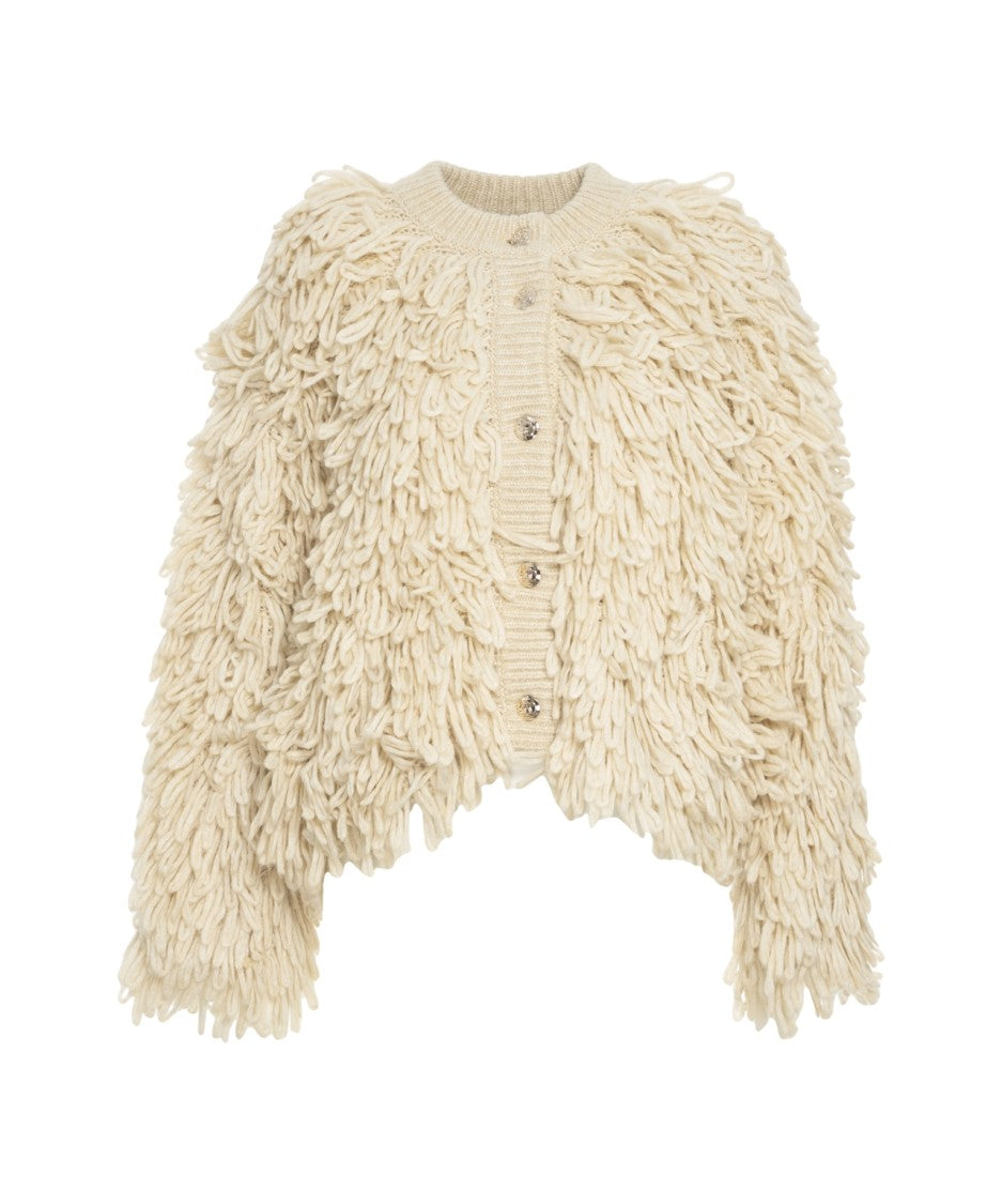 Liu Jo Knit Cardigan With Frayed Details