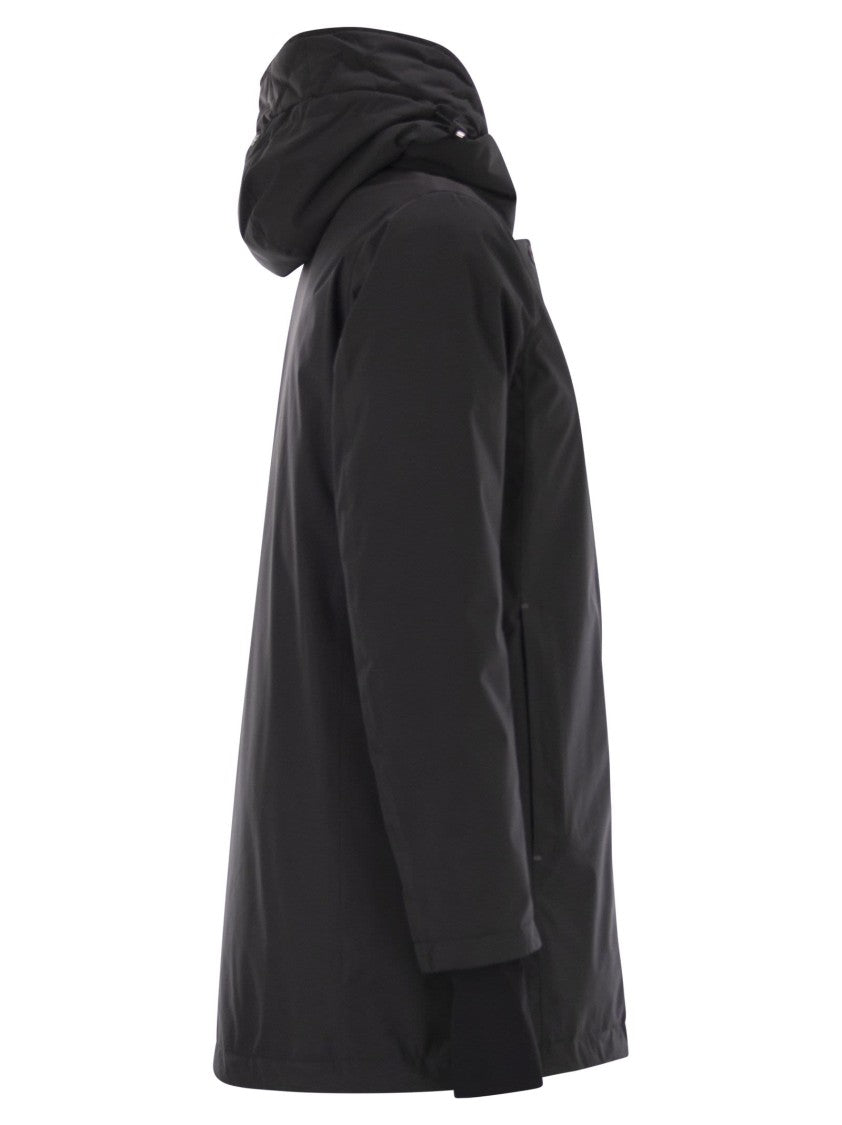 Herno A-Shaped Down Jacket With Hood, 2 Layers