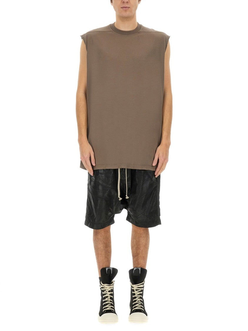Drkshdw By Rick Owens Oversized Cotton T-Shirt With Relaxed Fit
